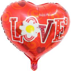 Folieballon I love you flower 45x45 cm